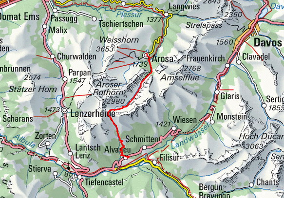 Schweiz/Ramozhütte/00_Arosa-Alvaneu_Karte